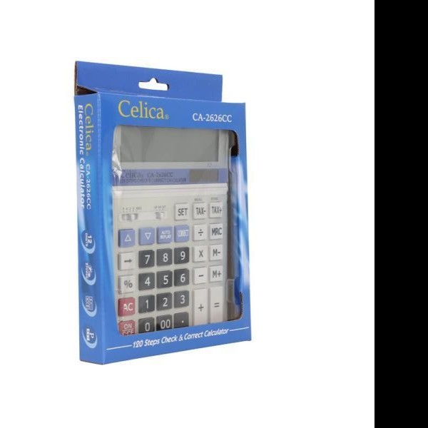 CALCULADORA ESCRIT. CELICA CA-2626CC BLANCA 12DIG C40